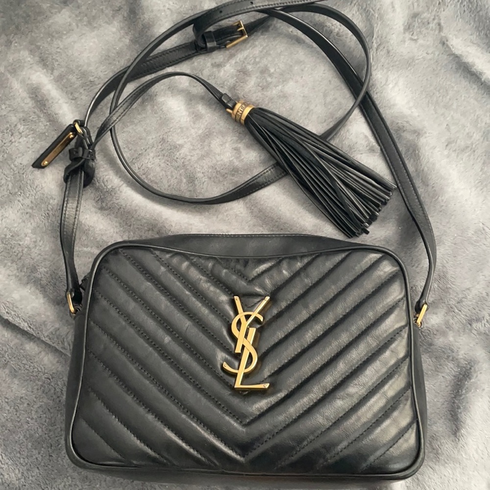 YSL camera bag with tassel